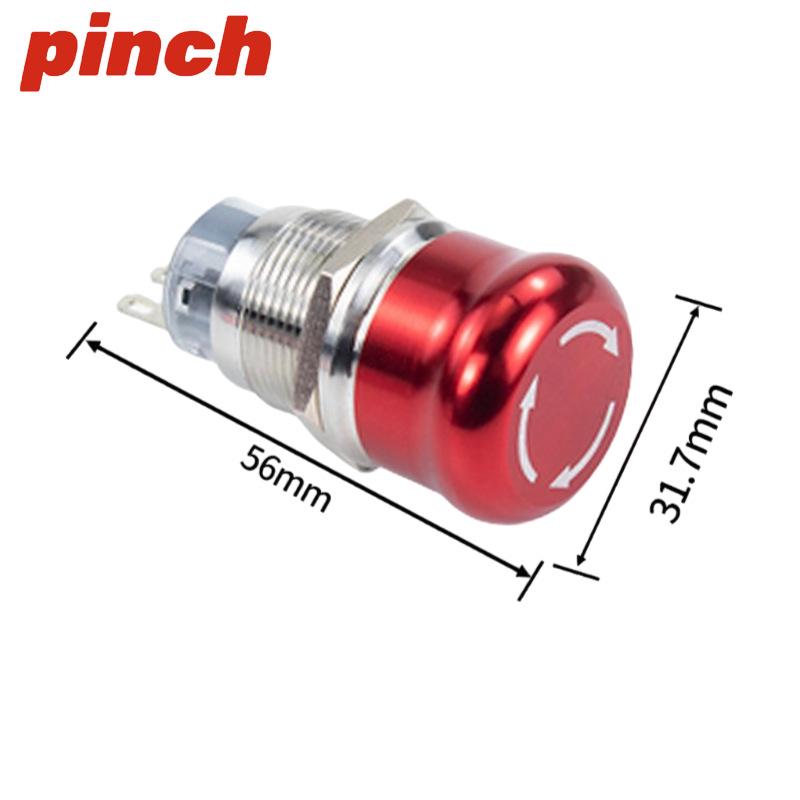 Stainless Steel Dustproof Metal Mushroom Emergency Stop Button (16/19/22/25/30mm)