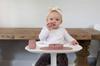 Ezpz Fast Food Set Baby Tableware Baby Food Tableware Silicone Suction Rose Pink [Non-spill Set] Set, Mat, Plate, Spoon, Cup, Cup,