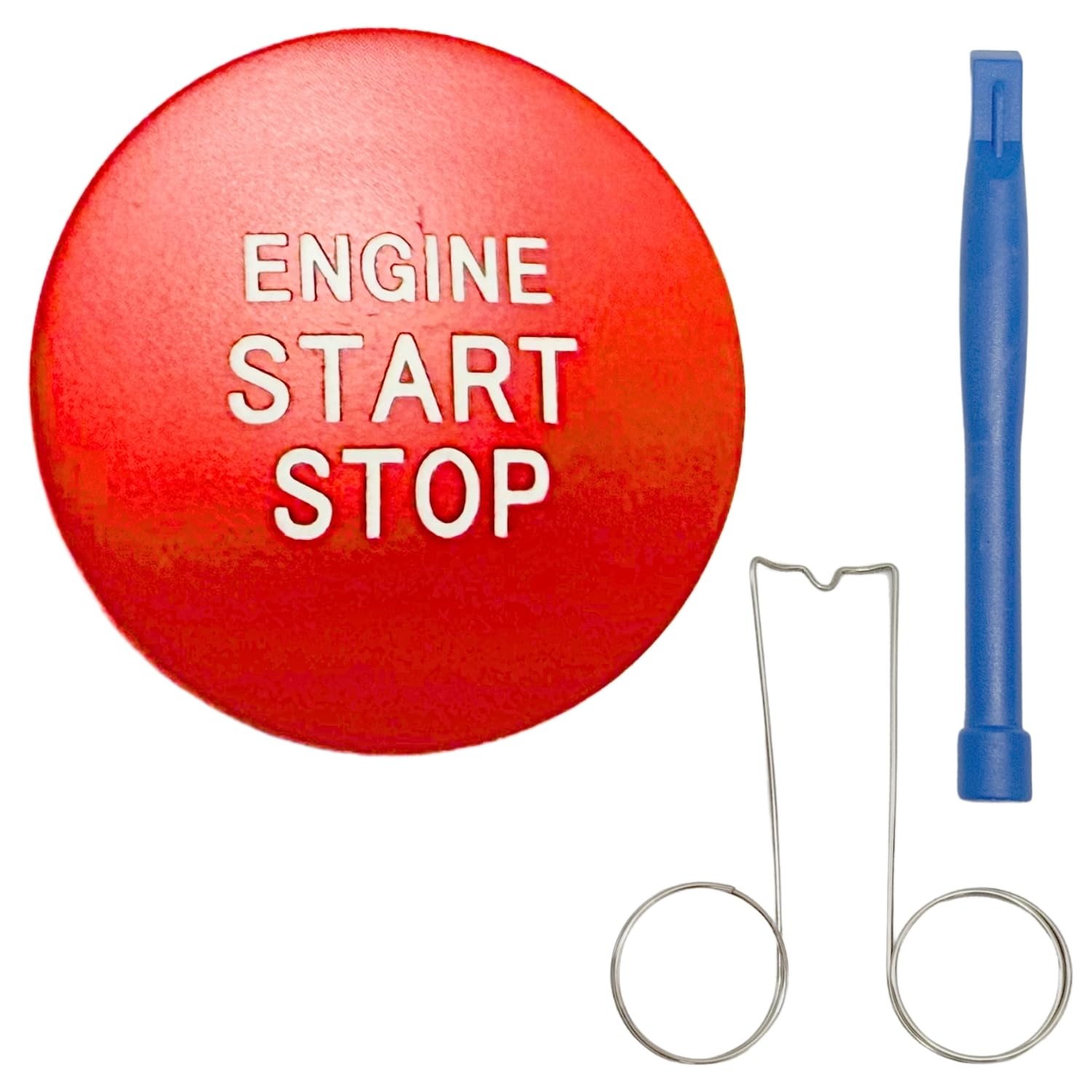 RiNan. Universal Car Engine Start Push Switch Button Cover Toyota красный