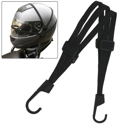 Motorcycle Helmet Retractable Luggage Elastic Rope Cord Belt Strap with 2 Hooks