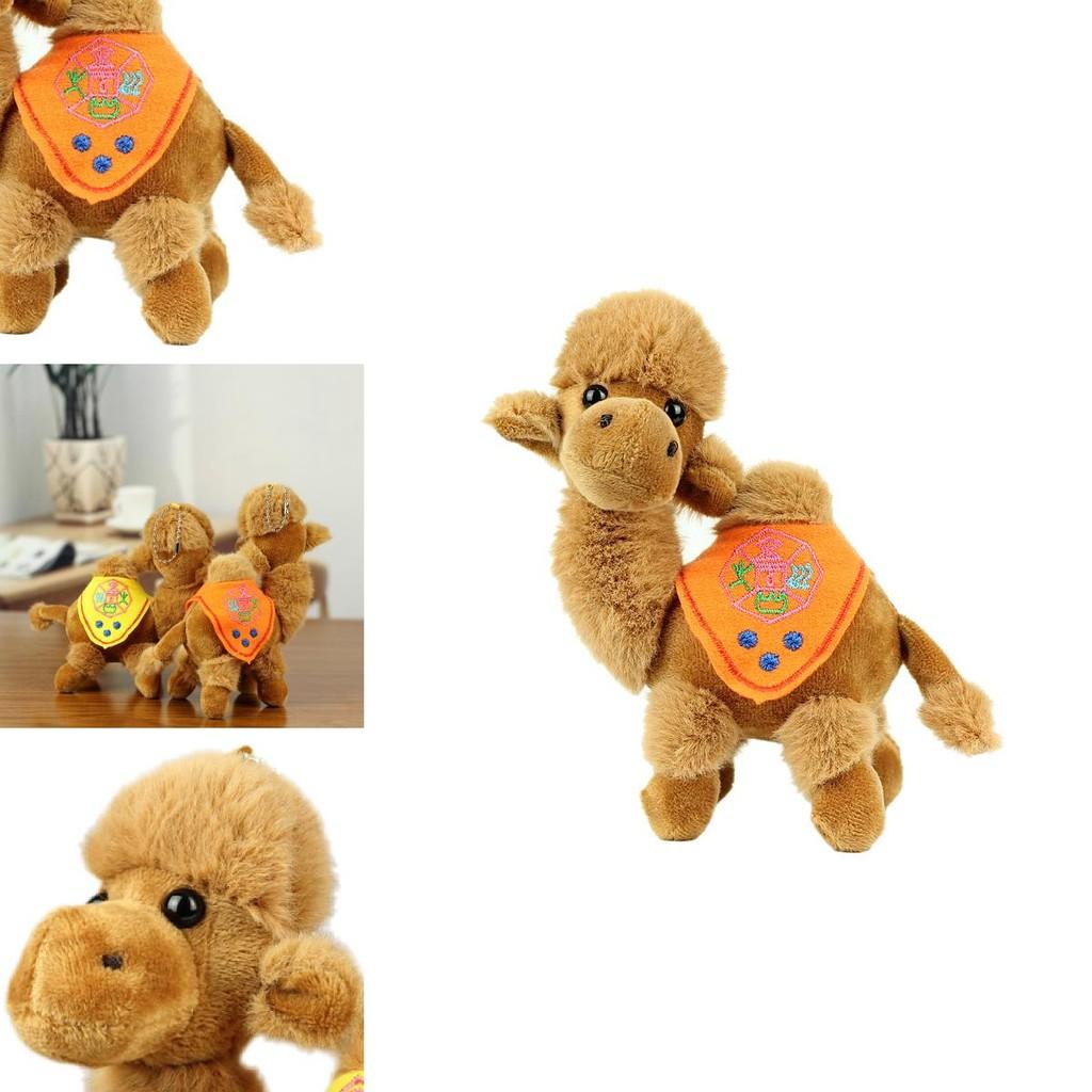 Adorabile Cammello del Deserto Peluche Morbido Giocattolo Ripieno Souvenir Per Bambini 15cm Cotone Pp