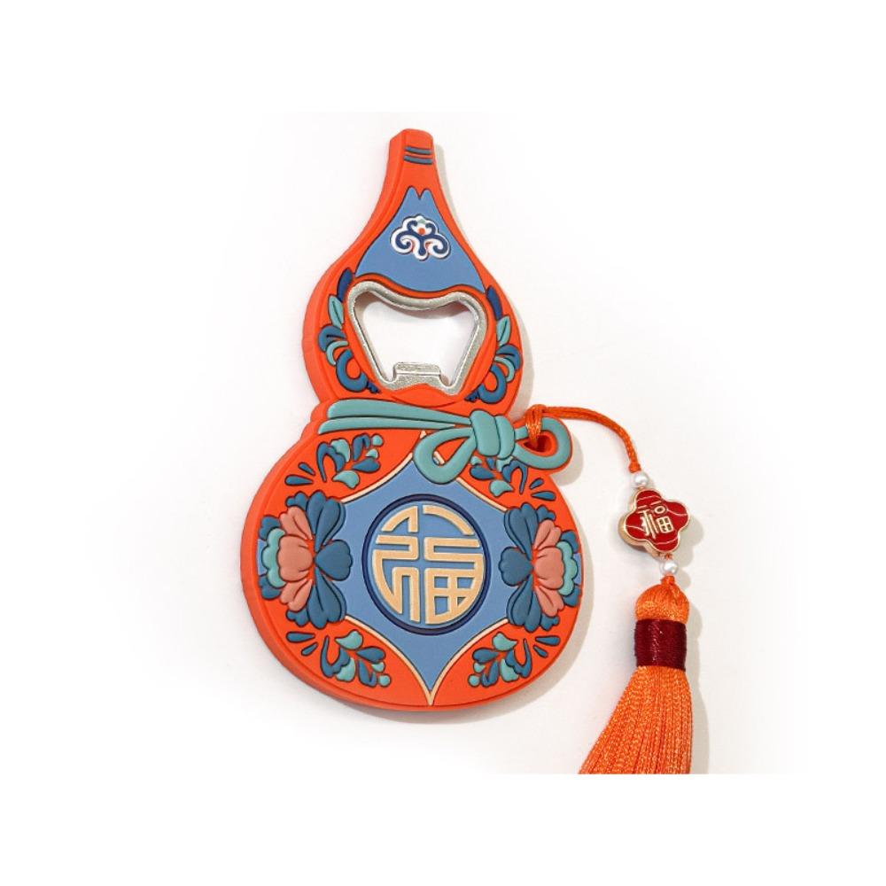 

Multifunctional Refrigerator Sticker Practical Soft Rubber Bottle Opener Outdoor Activities оранжевый