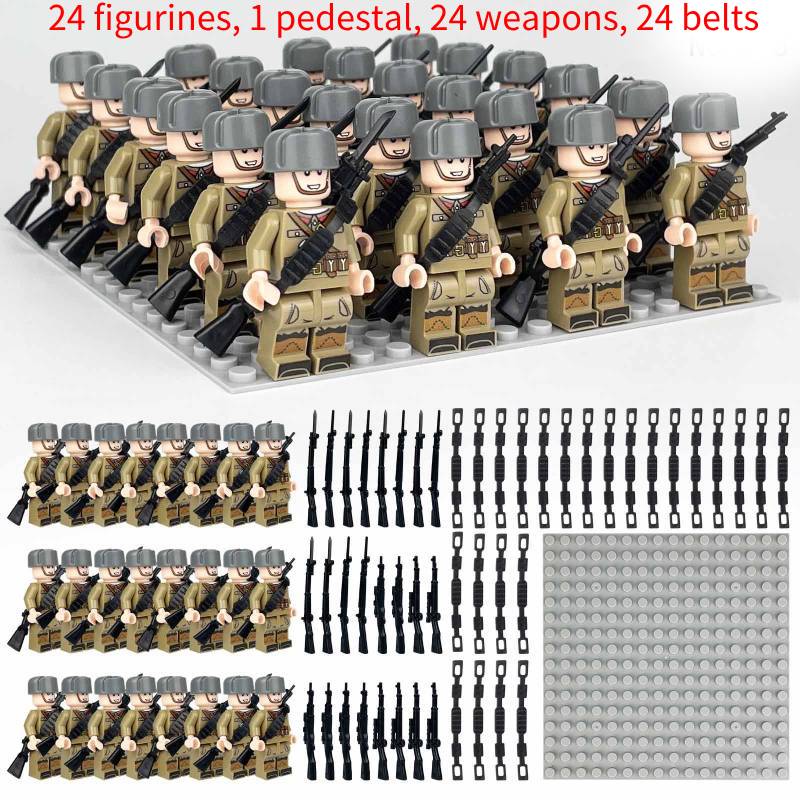 Building Army Square Block Toy Set Classic And Exquisite Particle Square Doll