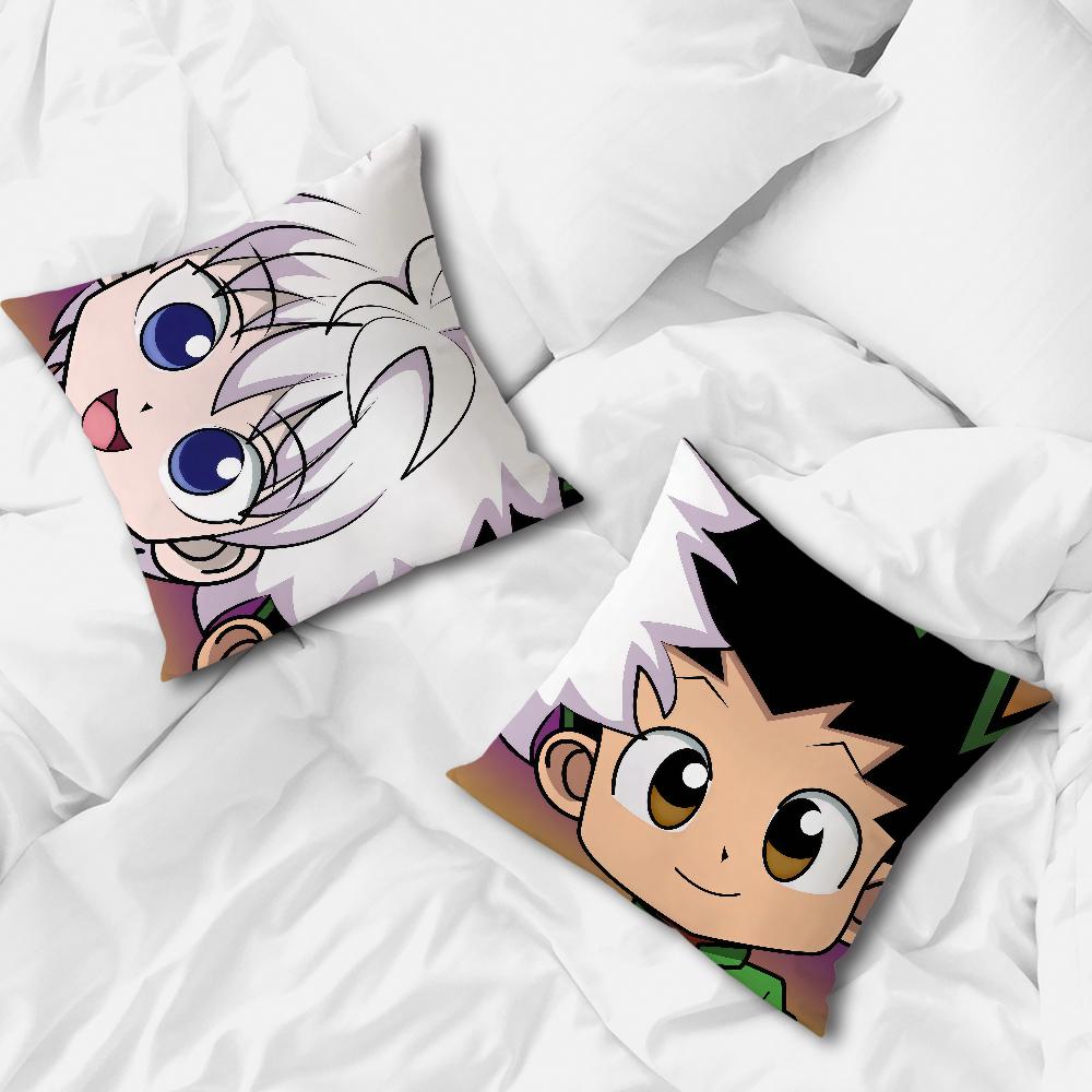 comic anime fanart h-hunter h-hunter Gon killua cushion cover soft Pillow Case for Sofa Living Room Home Decor Protective Covers