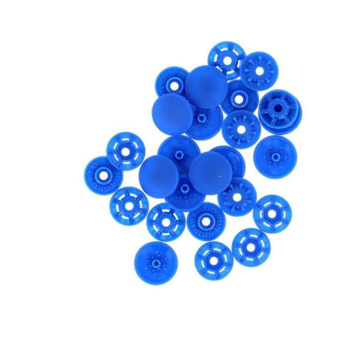Bouton pression - BOHIN - 13mm - Couleur: Bleu cobalt - Plastique - Magique