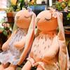 Floral Skirt Appease Toy Sofa Cushion Soft Plush Bunny Plush Doll Rabbit Plush Toy Rabbit Stuffed Doll Long Ears Rabbit Doll