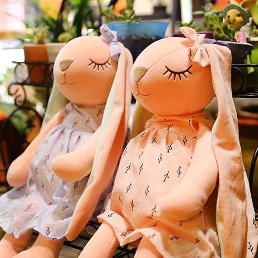 Floral Skirt Appease Toy Sofa Cushion Soft Plush Bunny Plush Doll Rabbit Plush Toy Rabbit Stuffed Doll Long Ears Rabbit Doll
