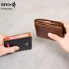 Men'S Wallet Minimalist Ultra-thin Double Fold Credit Card Holder, Portable Front Pocket Zero Wallet, Ideal Gift for Men