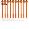 Długopisy na prezent świąteczny 10 szt. Długopisy żelowe na Halloween, Uroczy topper z twarzą dyni, Cienkopis 0,5 mm, czarny, do biura, szkoły, artykułów papierniczych, dla dzieci