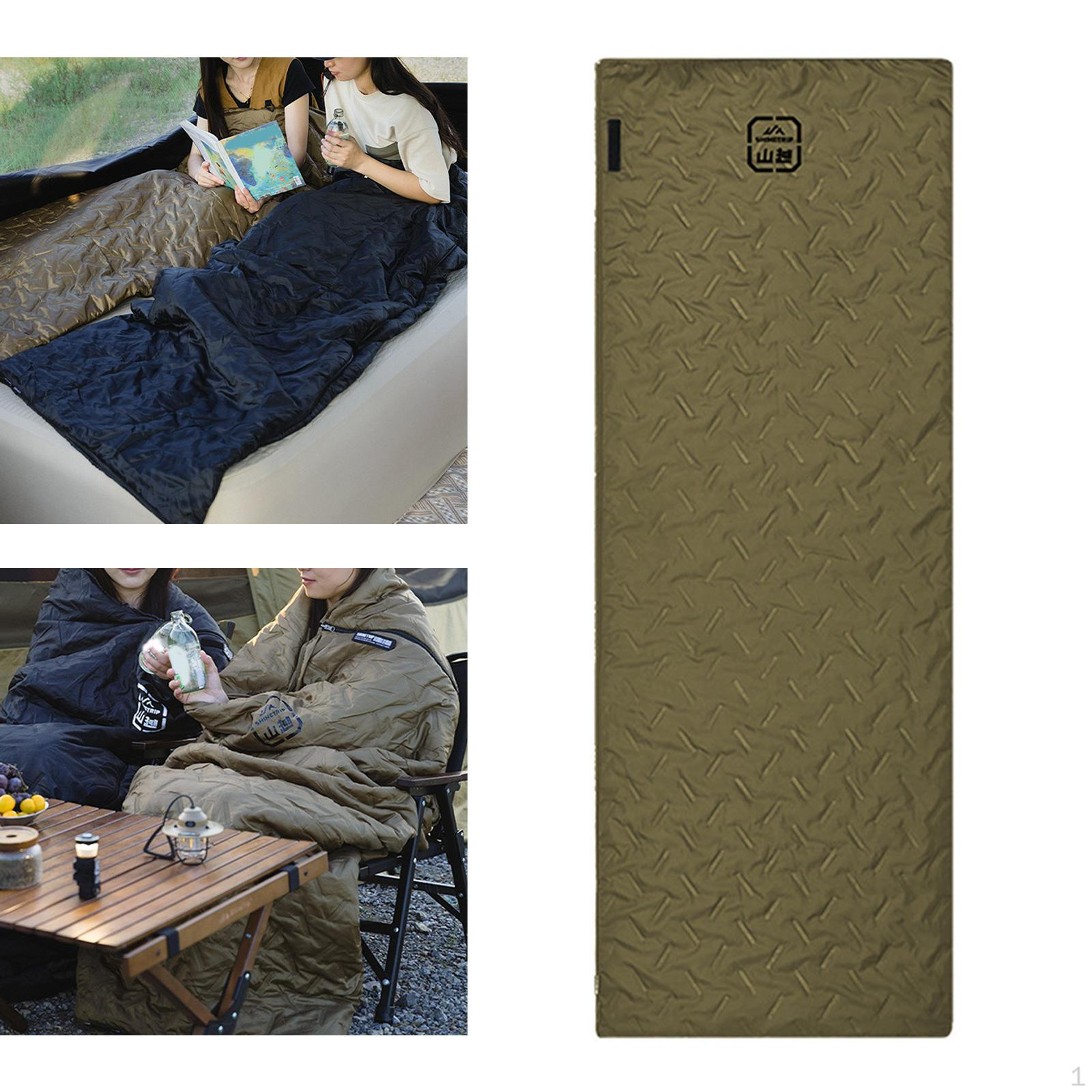 

Спальный мешок для кемпинга, портативный, легкий, водонепроницаемый, многофункциональный Green and Right