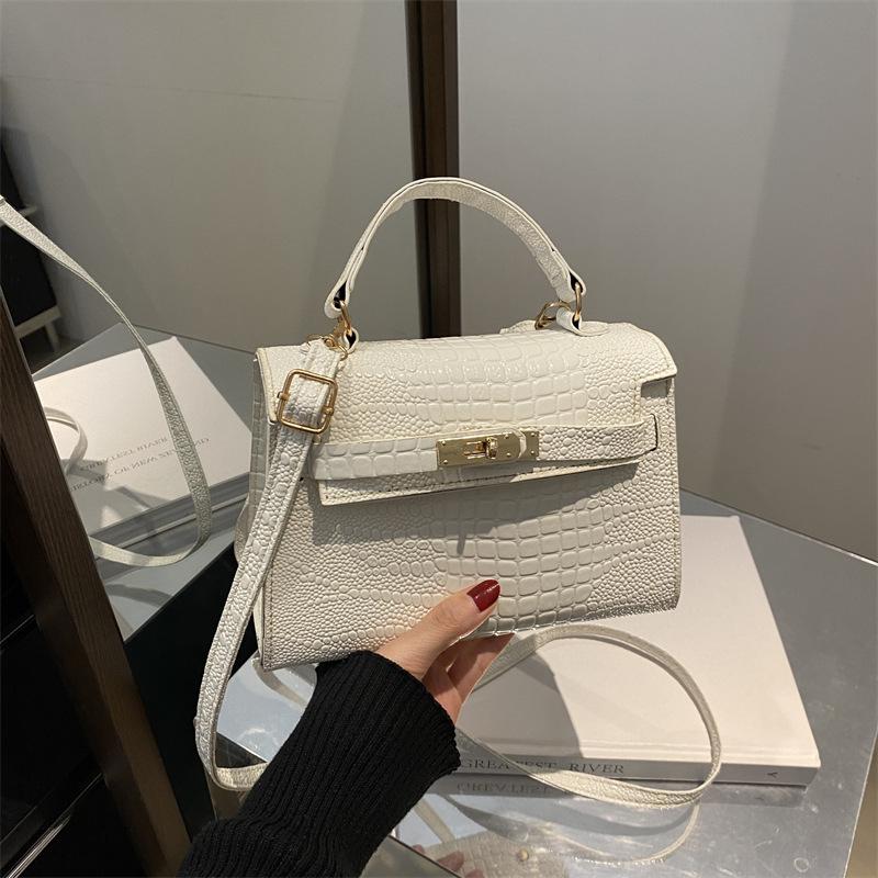 2025 New Personalized Casual Fashion Women's Small Square Bag Winter Oblique Span Bag Niche Foreign Style Shoulder Handbag