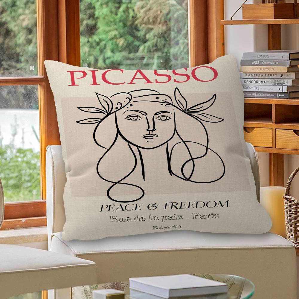 P-Picasso Woman Pillow Cover Sofa Cushion Cover Home Room Decoration Children Gift