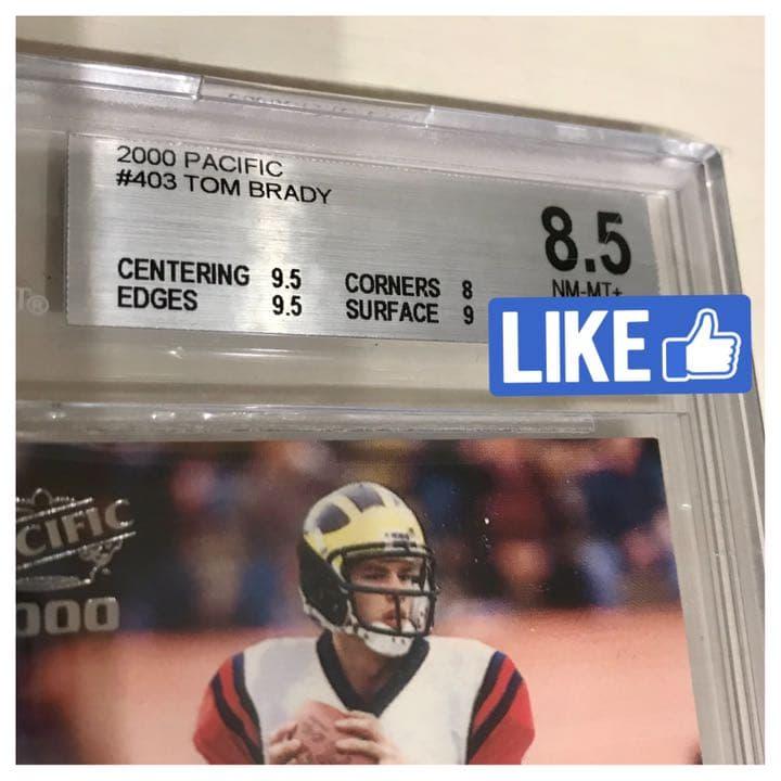 Used 2000 PACIFIC #403 TOM BRADY BGS 8.5