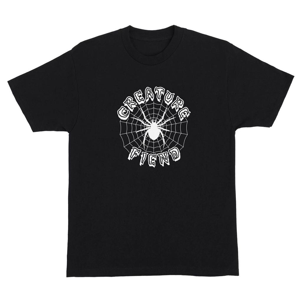 Creature Skateboard T-Shirt Web Relic Black