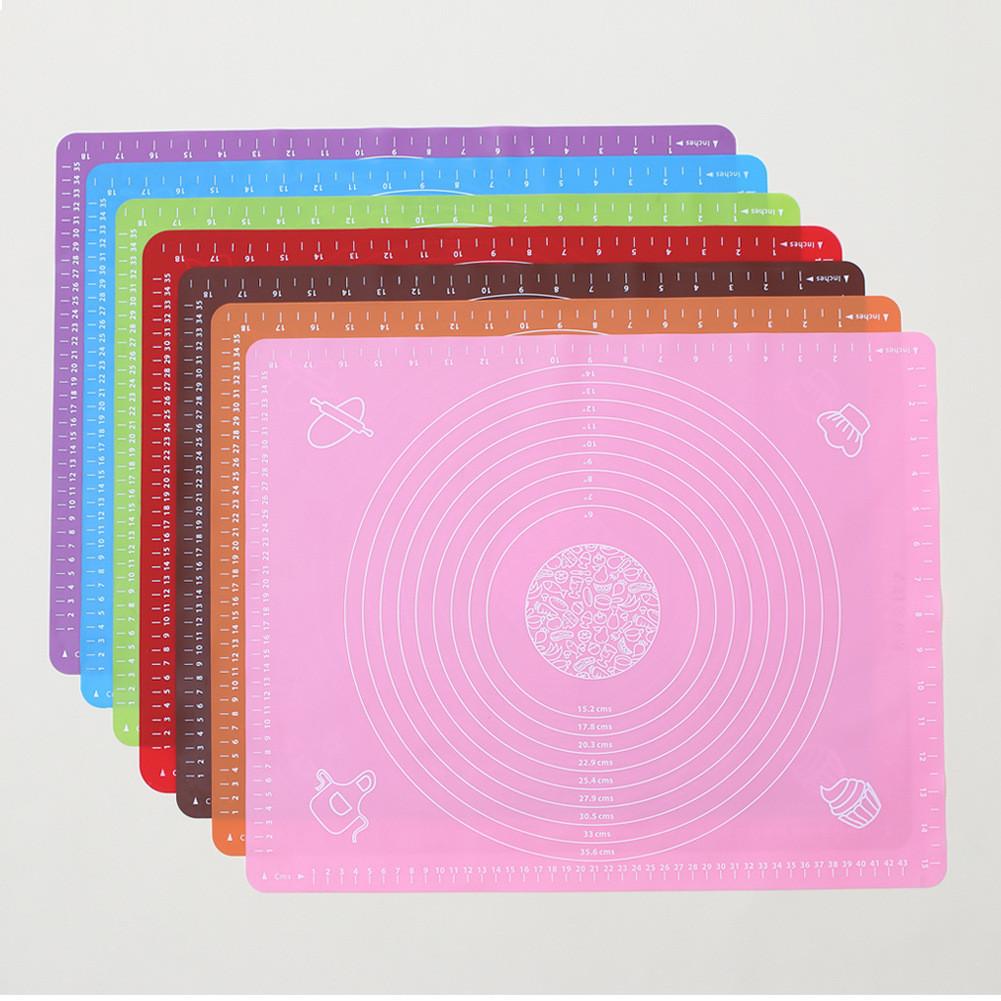 Mat Non Baking Stick Silicone Pastry Kneading Rolling Mat Fondant Cake Dough