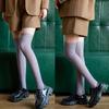 Women Thigh High Socks Over the Knee Socks Long Knee High Socks Casual Nylon High Stockings Long Tube Boot Stockings
