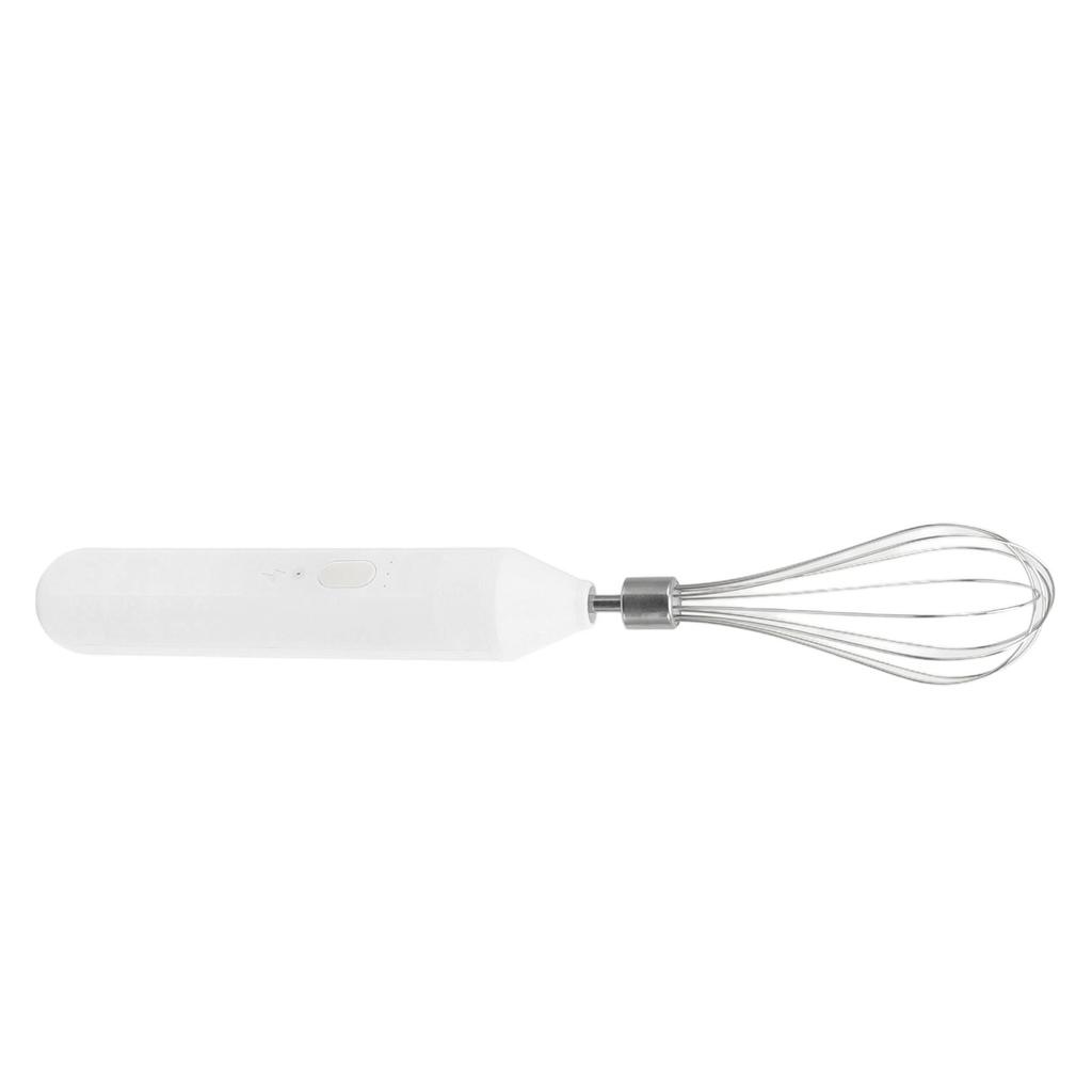 Electric Egg Beater Handheld USB Charging Milk Frother Portable Cordless Drink Mixer with Stainless