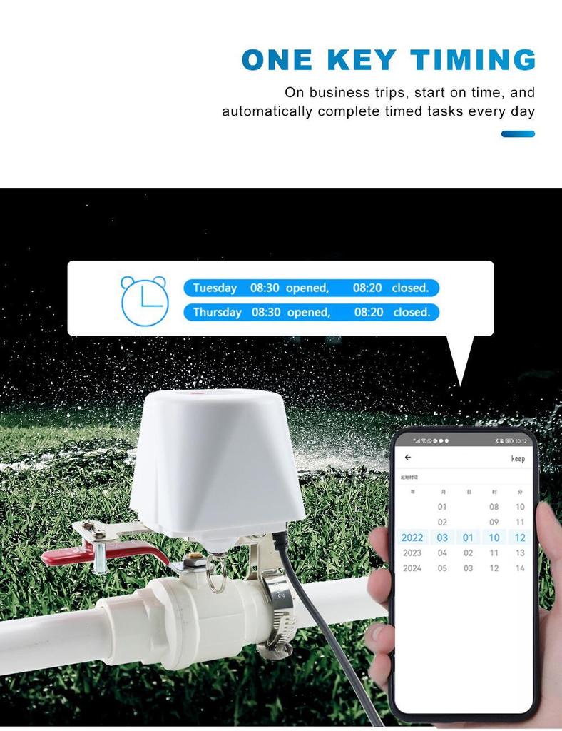 Tuya Smart WiFi Robotický ovladač ventilu pro senzory detekce úniku