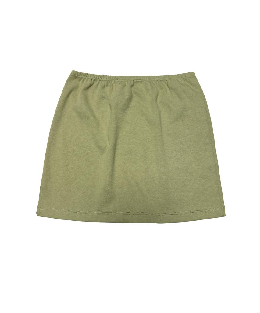 Rustic Levery Rustic Basic Mini Skirt [Olive]