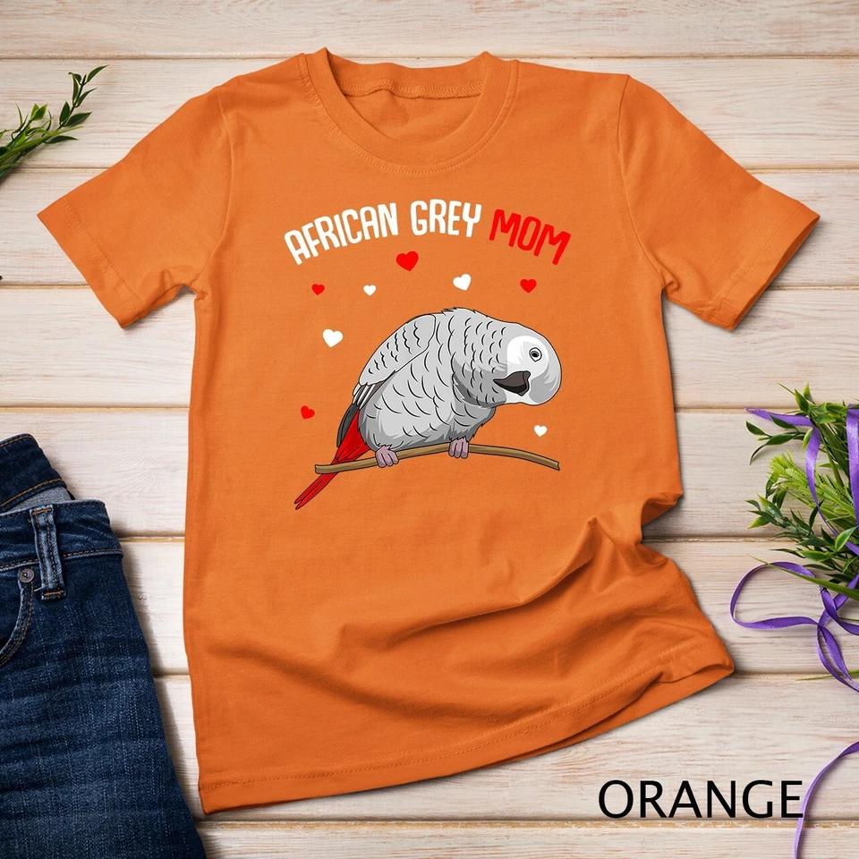 African Grey Parrot Mom Love funny Women T-Shirt Unisex T-shirt 5 2XL
