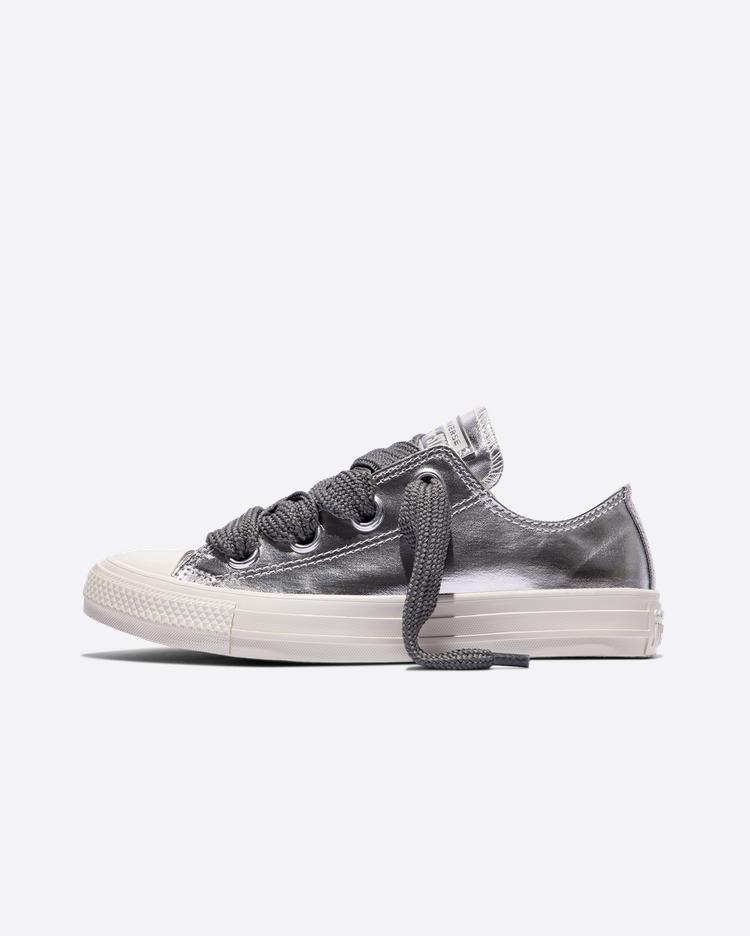 Converse All Star Canvas Shoes Unisex Low Top Silver