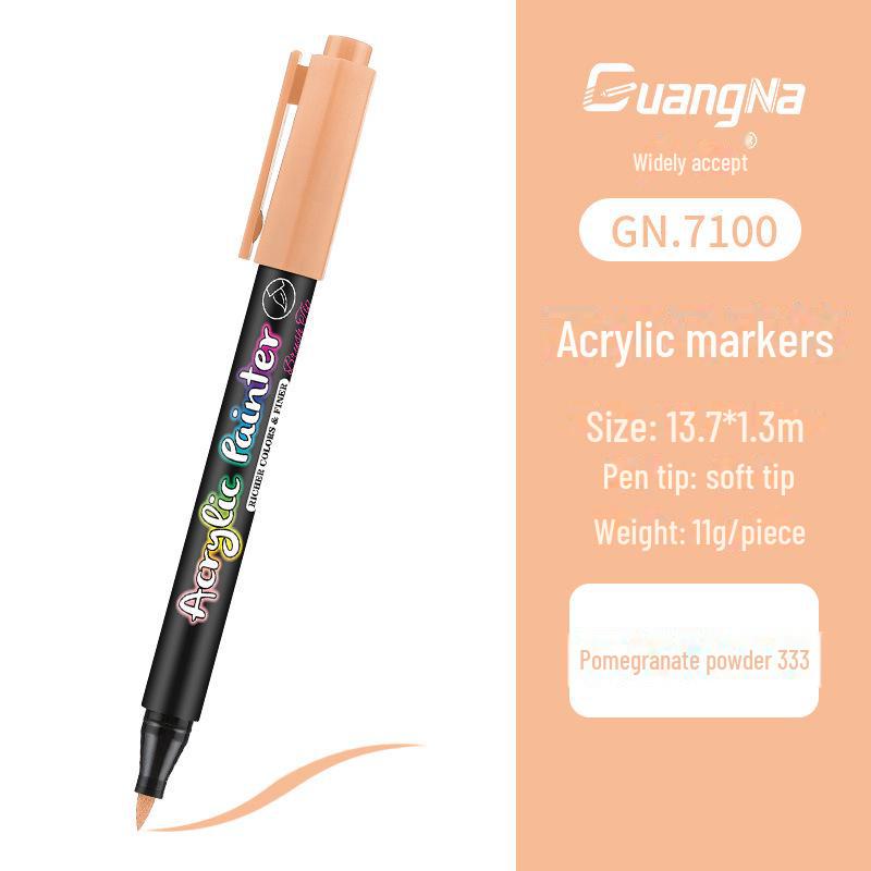 Pennarello Pittura Acrilica a Base d'Acqua per Fai da Te, Graffiti, Pittura Corporea - Pennarello Pittura per Diario Personale con Punta Morbida