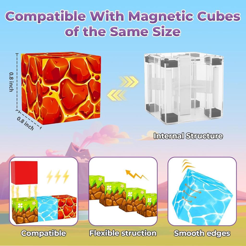 Magnetic Block Magnetic Building Block Large Easter Pet Park Educational Toy Building Block