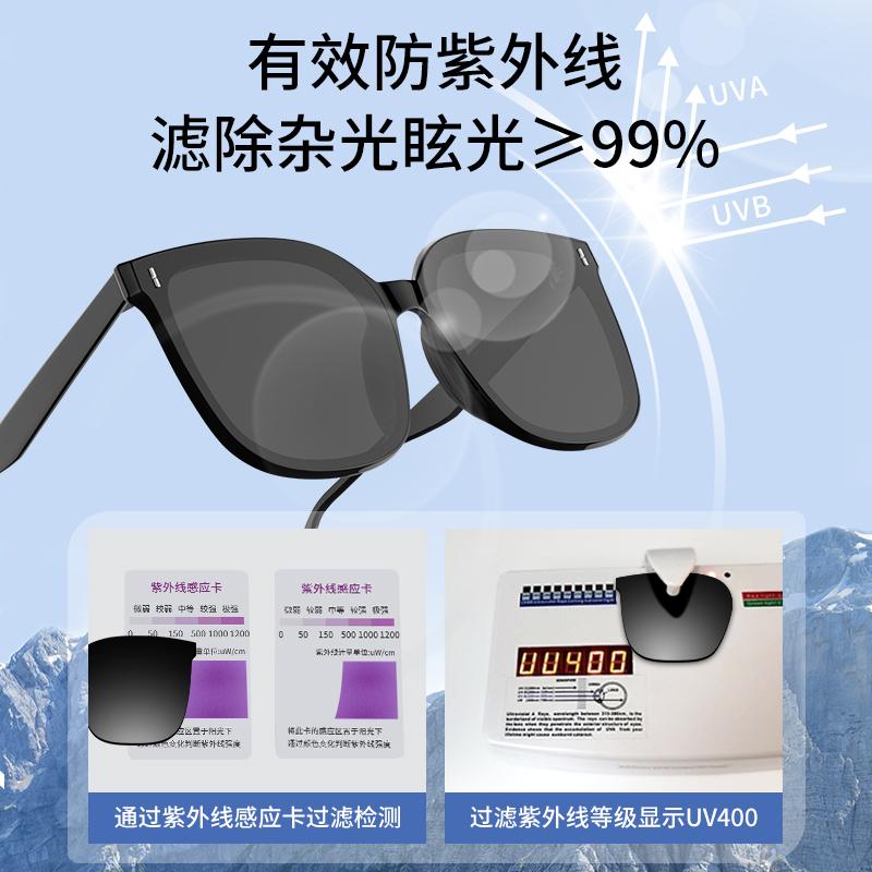 Retro women's sunglasses with a high-end feel, new UV protection, make the face appear smaller, sun protection, make the face look slimmer, polarized