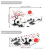 Chinese Style Ink Painting Wall Sticker Bedroom Living Room Wall Sticker Home Decor Self-Adhesive Wallpaper Art Murals