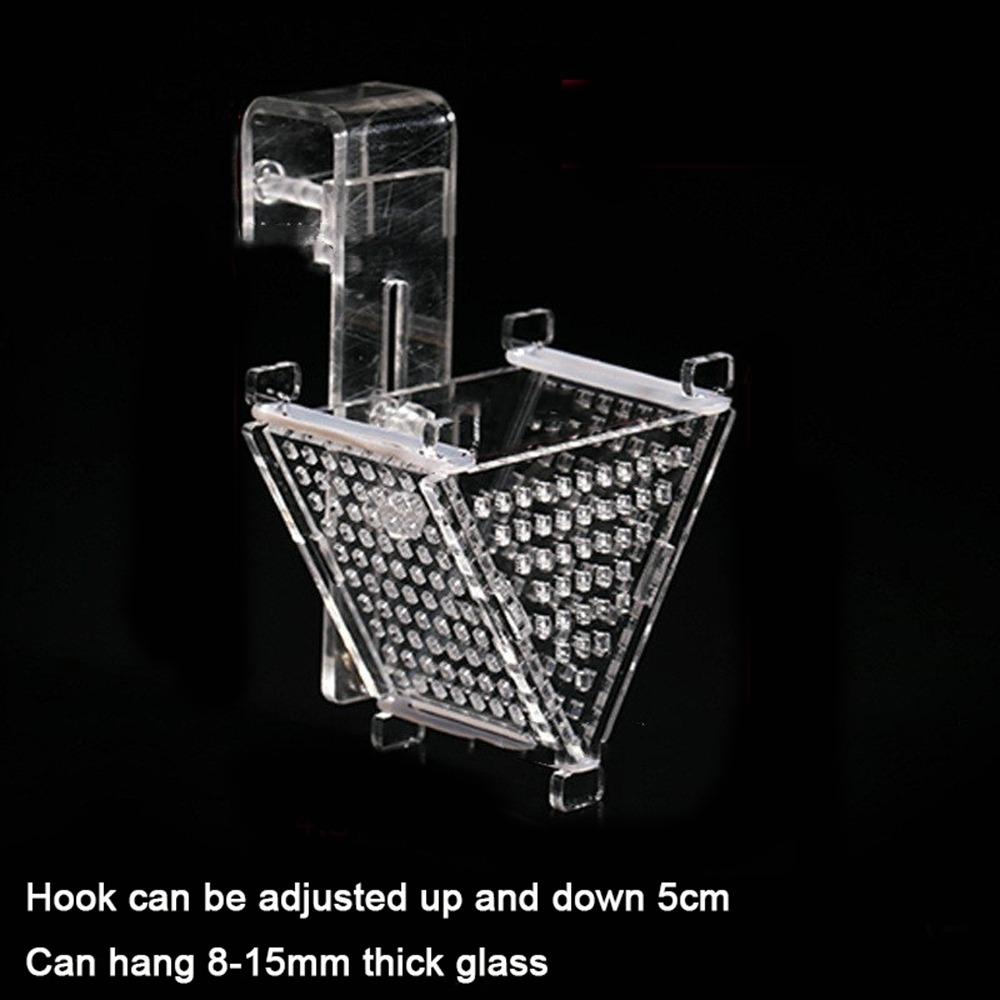 Clear Red Blood Worm Fish Feeder Acrylic Worm Funnel Cup Water Planting Cylinder Cup  Fish Feeding Style BB