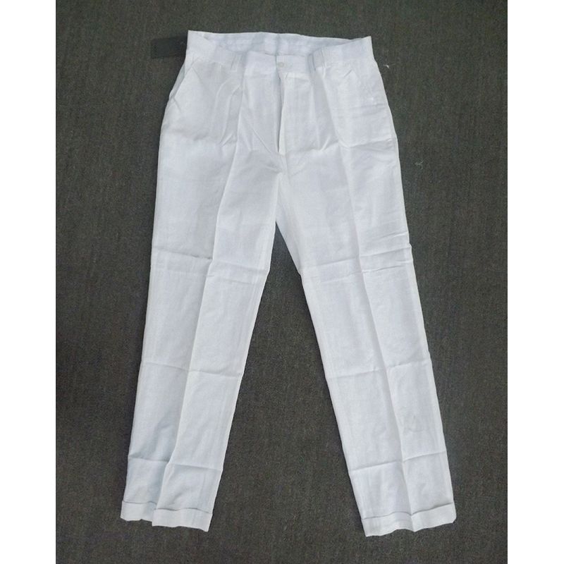 

Outbound Orders Western Style Casual Linen Pants for Spring and Summer White 42 (small and large size)