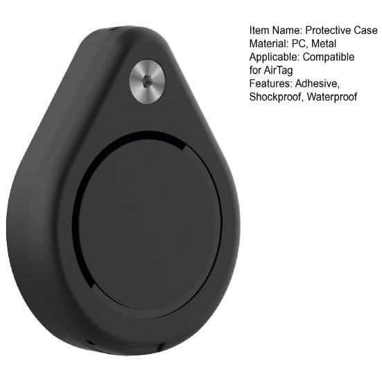 Protective Case for AirTag Mini Portable Adhesive Shockproof Waterproof GPS Tracker Holder Full Coverage Protector Cover
