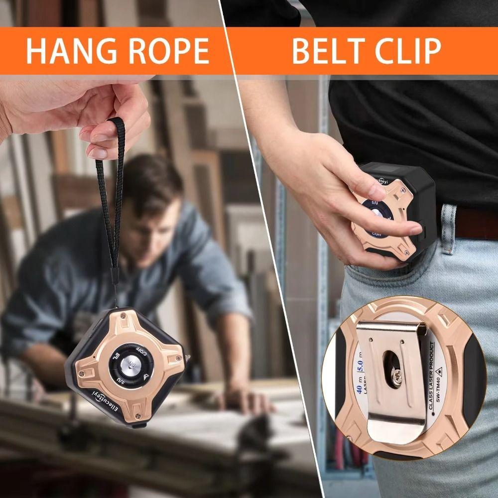 Stainless Steel Digital Laser Tape Measure Digital Electronic Laser Rangefinder  Construction