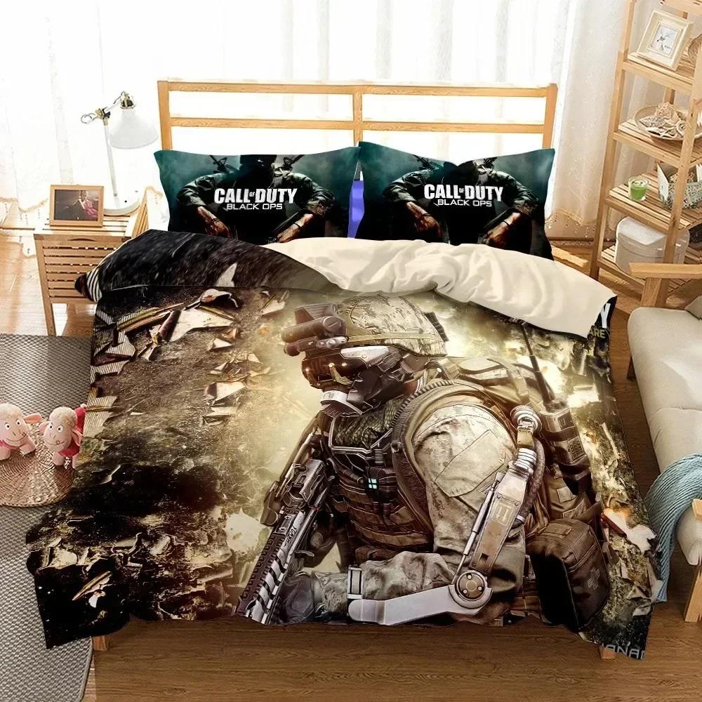 New 3D Print Call-Of-Duty Bedding Set Printed Bed Set With Pillowcase Bed Duvet Cover Soft Queen King Size Bedclothes Home