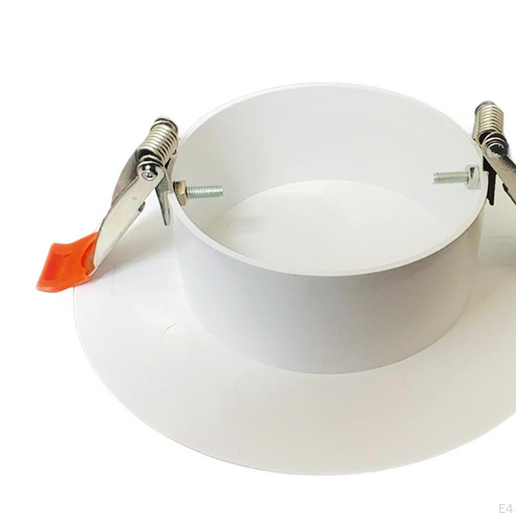 Ceiling Cover Plate Downlight Hole Trim ,Lightweight with Buckle Compact Decorative Panel for