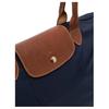 Longchamp Original Snap Zipper Closure Recycled Canvas Tote Shopping Bag Handheld Shoulder Bag Large Women tote Navy-Blue L1899089P68