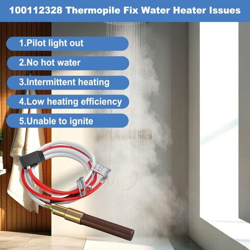 Durable Water Heater Thermopile 100112328 for Reliable Ignition and Consistent Performances