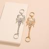 Hip-Hop Rock Scorpion Chain Adjustable Punk Rings For Women  New Gothic Gold Color Party Vacation Jewelry Accessories