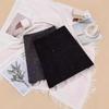 2025 Winter Women's High-End Retro A-Line Sparkly Woolen Short Skirt