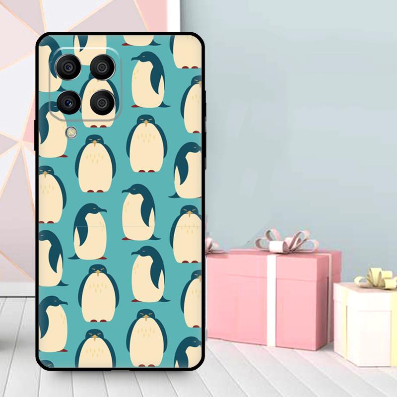 Cute Penguin Pattern Case For Samsung Galaxy M35 M56 M12 M06 M32 M52 M55 M15 M11 M13 M14 M16 M36 M31 M53 M34 M54