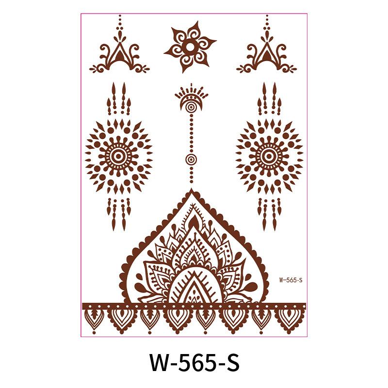 Beauty Sticker Brown Red Tattoo Sticker Waterproof Lace Tattoo Sticker Tattoo