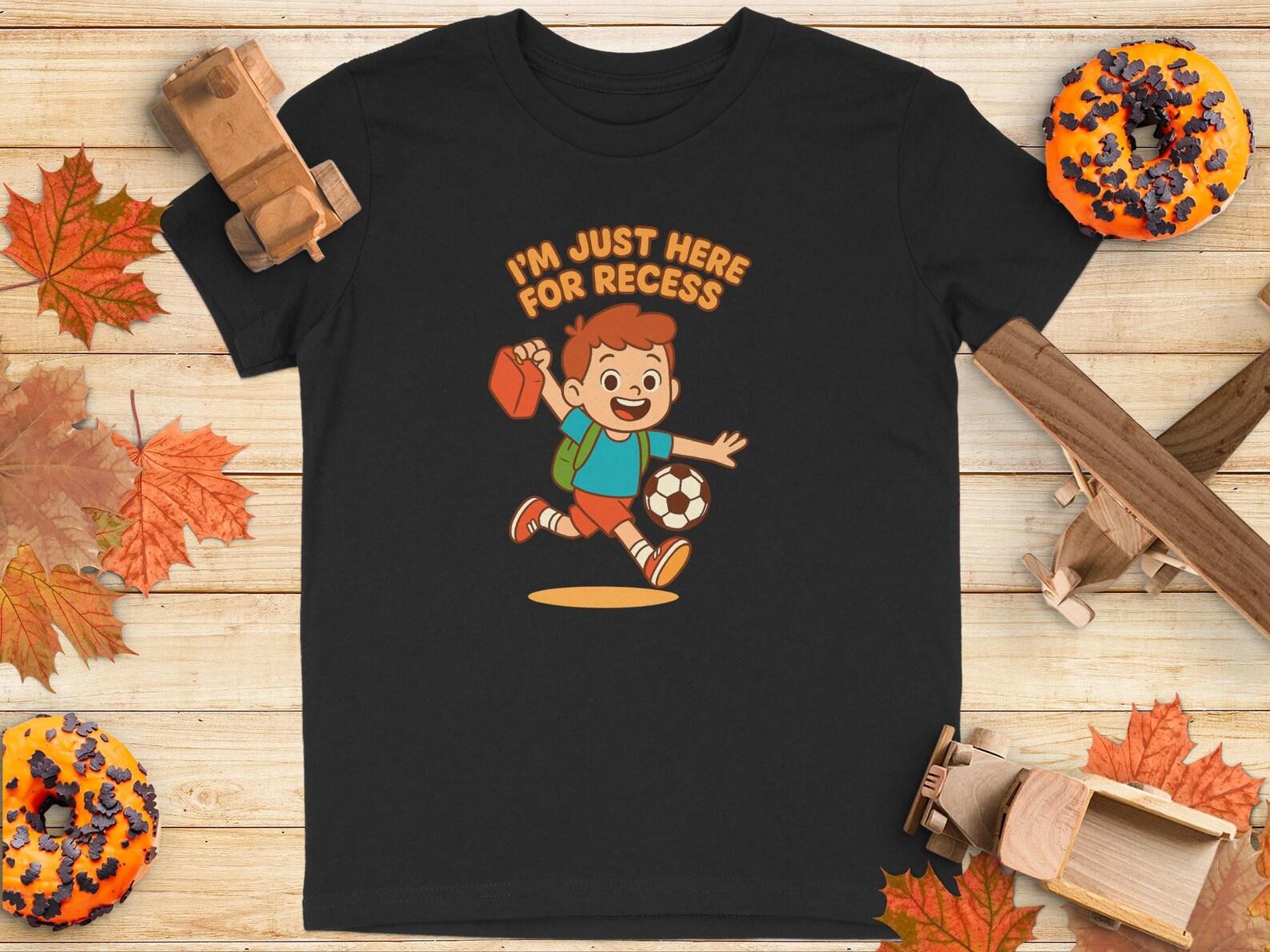 Recess T-Shirt: Boy s Soccer Graphic Tee - School Playtime * Youth T-Shirt 130
