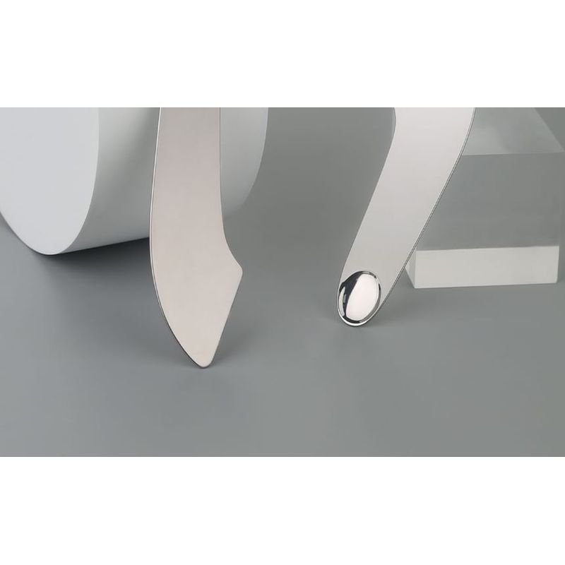 AME - Stainless Steel Foundation Scraper with Faux Leather Sleeve