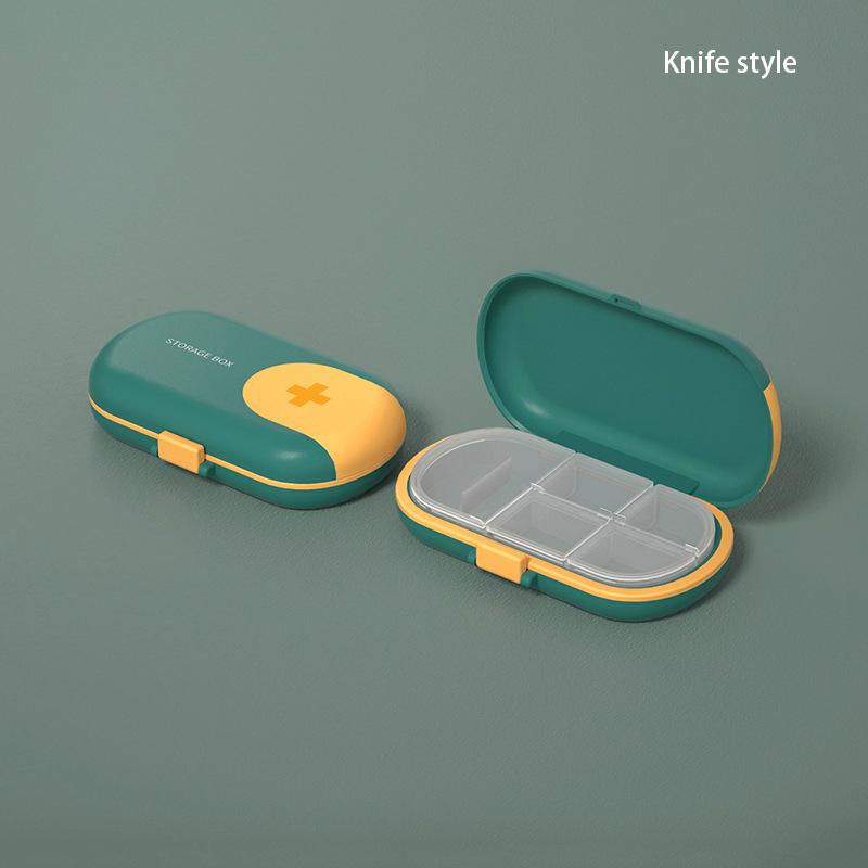 Portable 4/6 Grids Travel Pill Case with Pill Cutter Organizer Pill Box Medicine Storage Container Drug Tablet Plastic Pillboxes