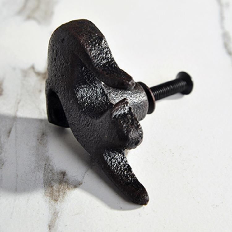 4Pcs Cats Shape Cabinet Knob Furniture Decorative Handle Iron Wardrobe Pulls Simple Drawer Knob Furniture Hardware