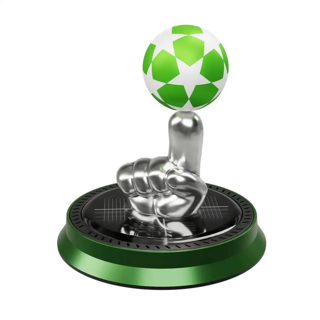 New Innovative Solar Perfume Fragrance Car Solar Finger Football Air Freshener Essential Oil Perfume Auto Decoration