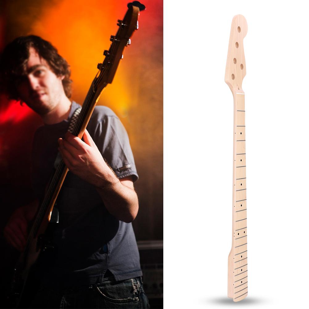 21 Fret Maple Electric 5string Bass Neck For Fender JB Jazz Part Replacement Instrument