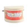 Diamond-Inlaid Gold Tooth Grillz - Hip Hop Style, Elegant Street Rap Accessory
