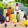 M-Modern-12Pcs Plastic Juice Bottles With Tamper Evident Caps, Reusable Clear Juice Containers With Labels, Funnel And Brush