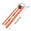 Foldable Depth Measuring Ruler Woodworking Multi-angle Marking Ruler Adjustable Positioning Scribing Protractor Multi-role Tools